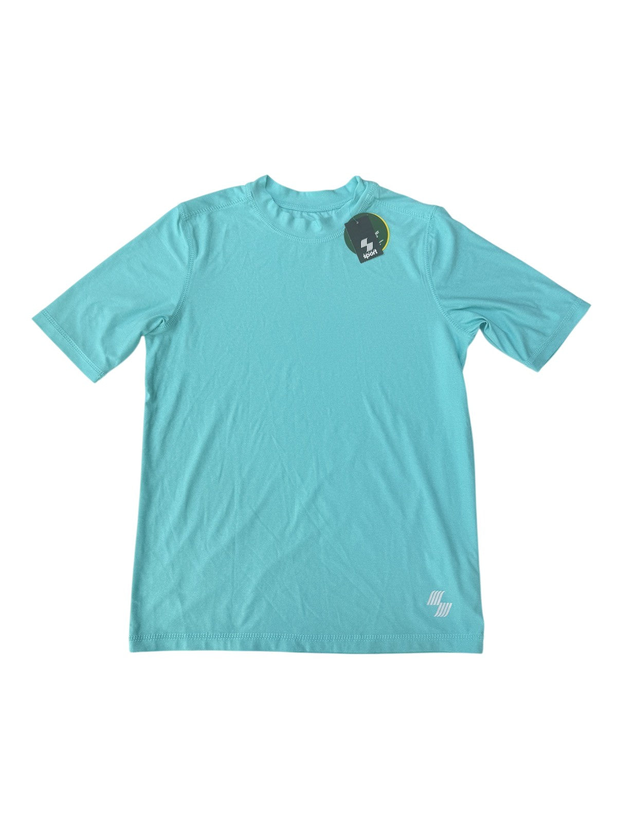New with Tags - Place Sport Teal Rash Guard Top Size L 10/11Y