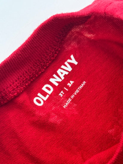 Old Navy Maple Leaf Red T-Shirt 3T