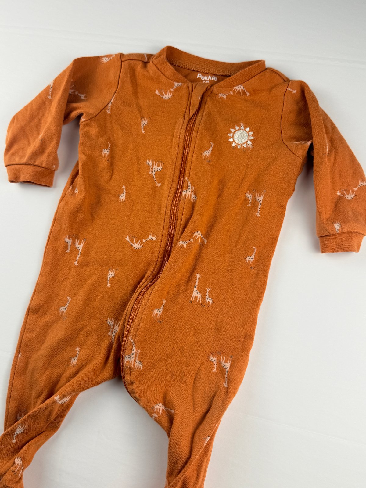 Pekkle Giraffe Print Sleeper 9M