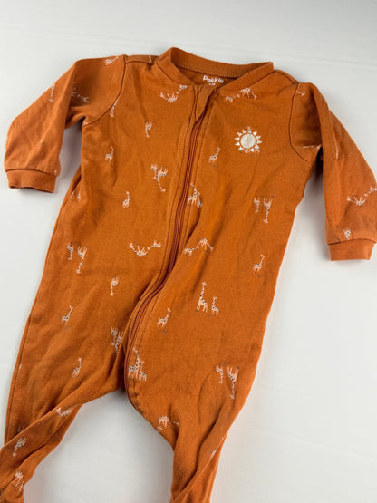 Pekkle Giraffe Print Sleeper 9M