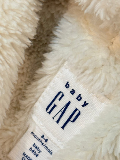 baby Gap Pink Knit Bear Ear Jacket 3-6M