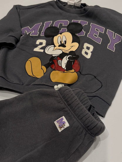 H&M Mickey Mouse Sweatsuit Set 9-12m