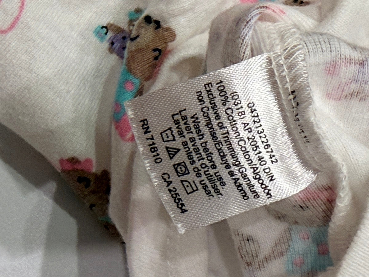 Onesies Brand Bear Print Bodysuit 0-3M