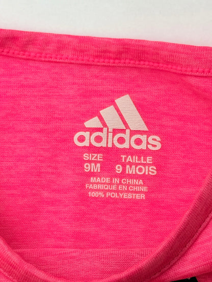 Adidas Pink Mesh Hem T-Shirt 9M