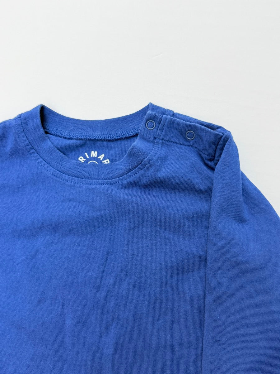 Primary Navy Long Sleeve Shirt 12-18M