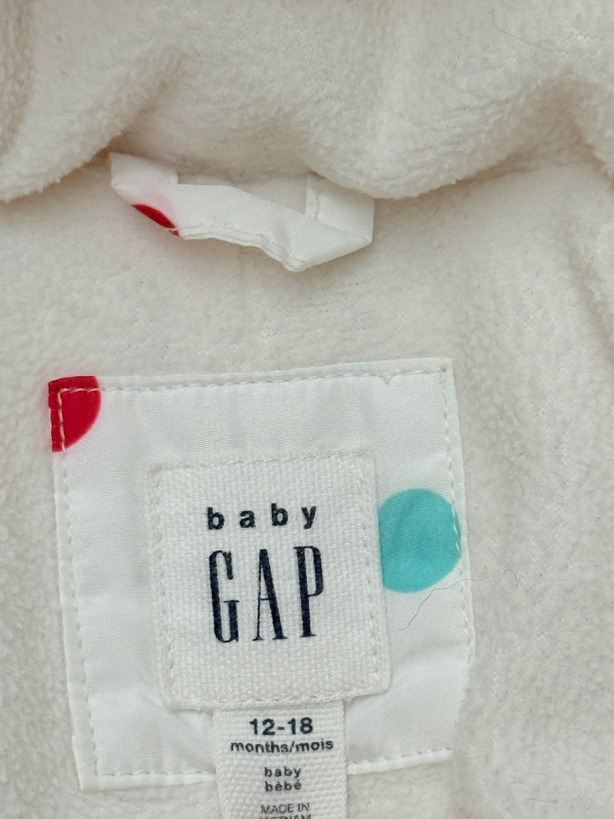 Baby Gap Polka Dot Snowsuit 12-18M