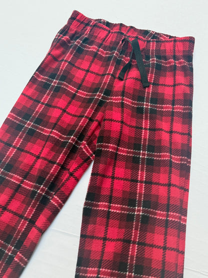 Old Navy Red Plaid Fleece Pajama S (6-7) 6-7