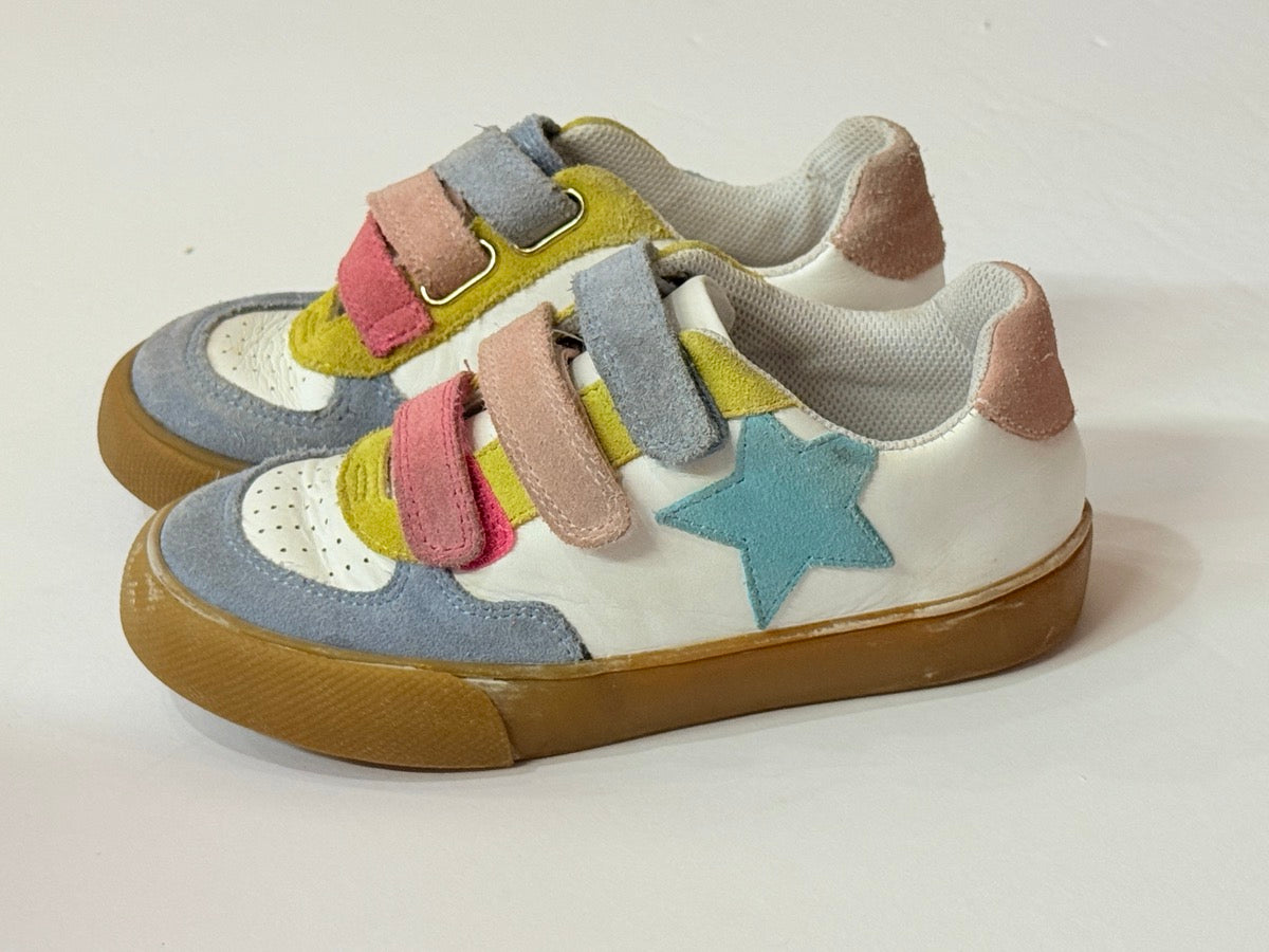 Mini Boden Star Velcro Sneaker Girls Size 29