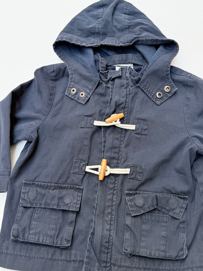 Joe Fresh Navy Toggle Hooded Jacket 3T