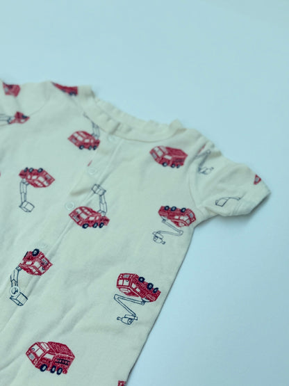 Carter's Fire Truck Print Romper 18M