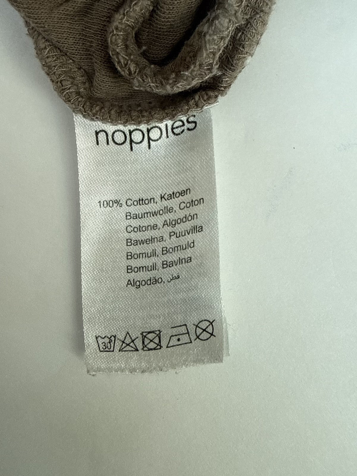 Noppies Taupe Jogger Pants 9-12M
