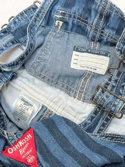 OshKosh B'gosh Striped Denim Shortalls