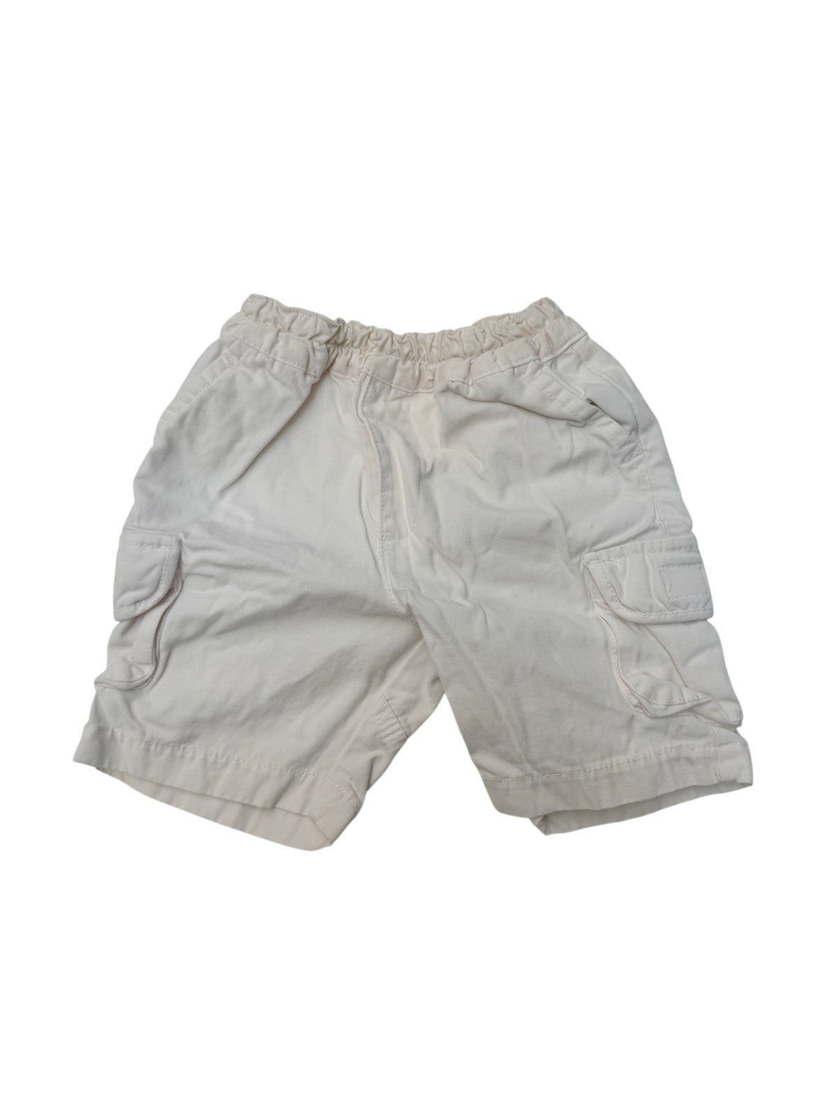 Les bébés de Buissonnière Cream Cargo Shorts 9/12M