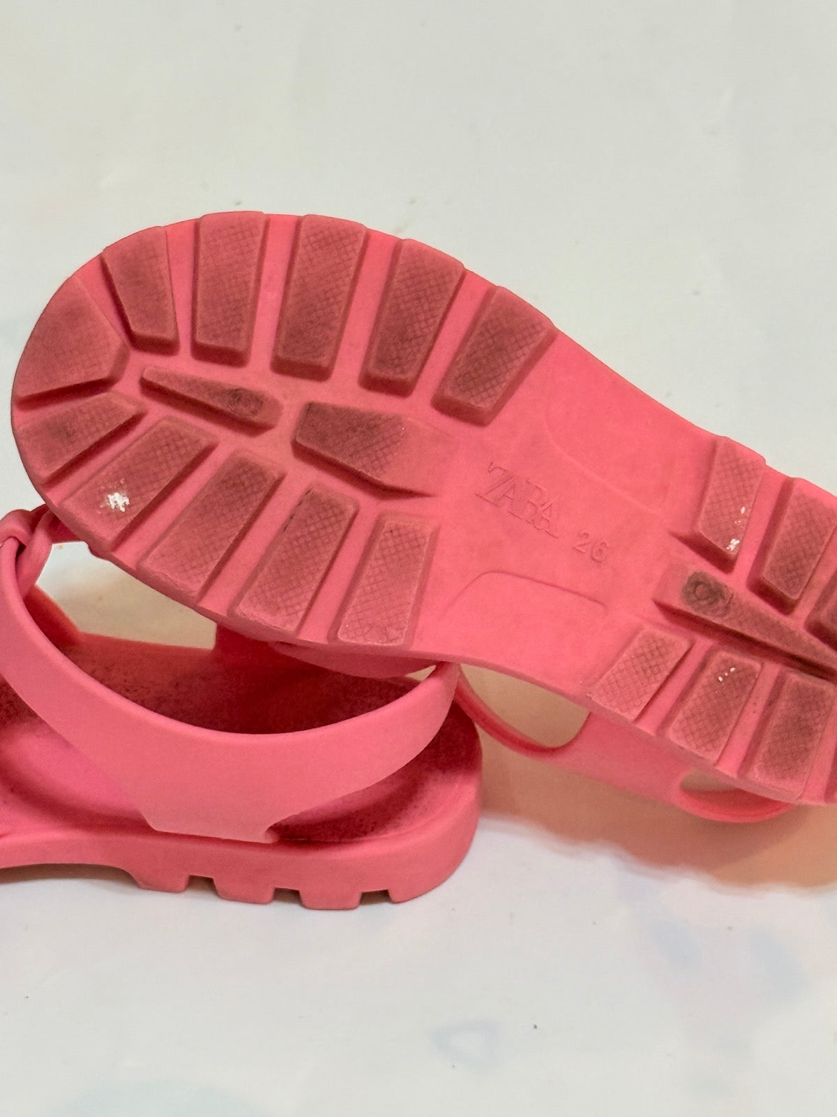 Zara Pink Jelly Sandals Size 26