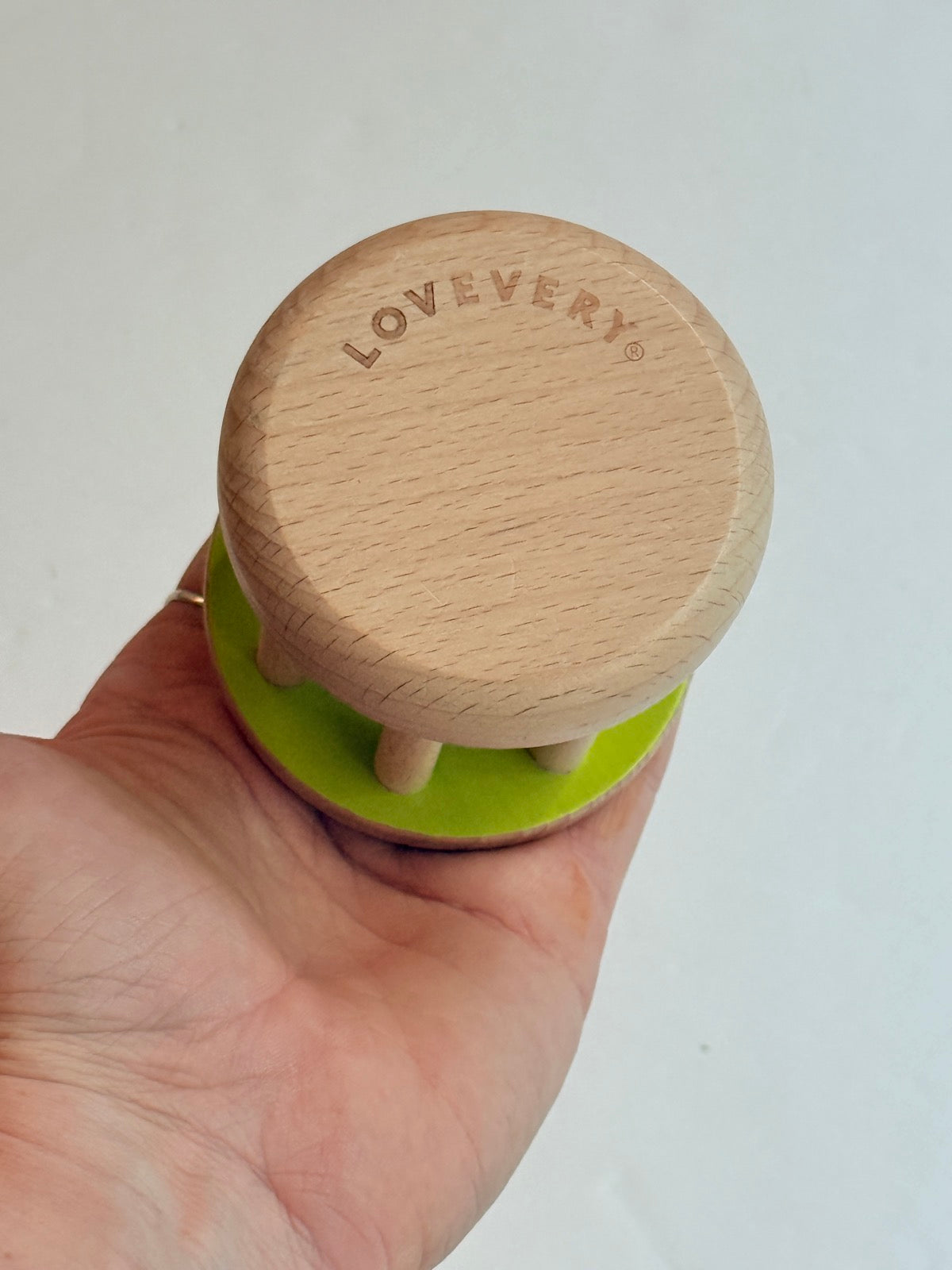 Wooden Bell Rattle Baby Toy