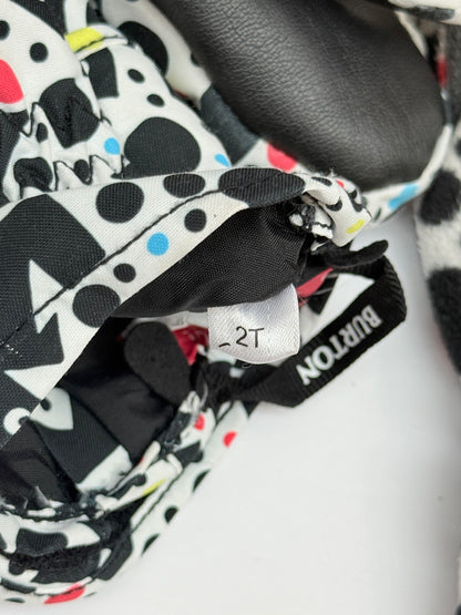 Burton Toddler Mittens Splatter Print 2pc set Size 2T