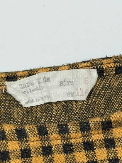 Zara Kids Gingham Check Dress 6Y