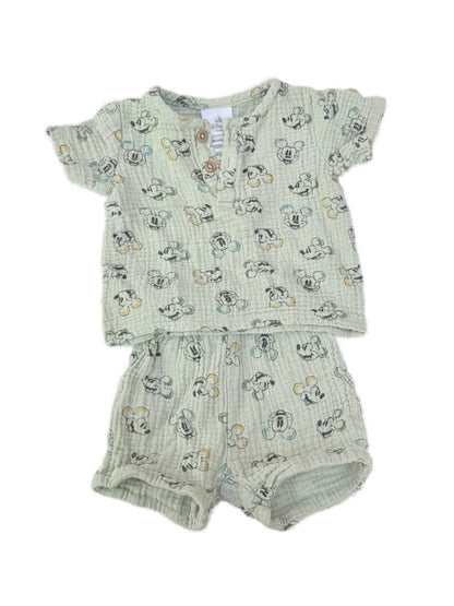 Disney Baby Mickey Mouse Muslin Set 3-6M