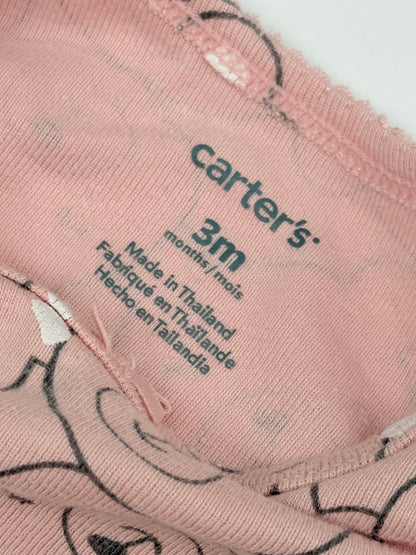 Carter's Pink Bear Print Bodysuit 3M