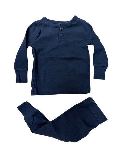 Old Navy Ribbed Henley Long Sleeve Top 6-12M