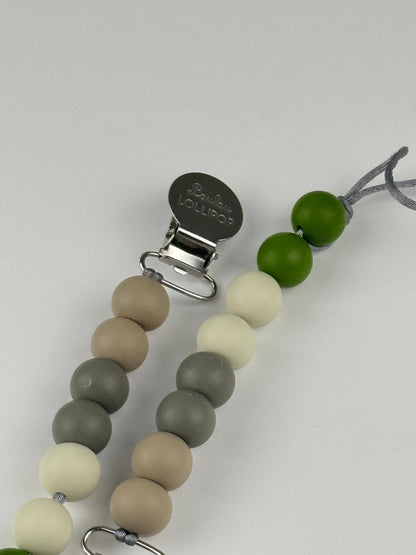 Loulou Lollipop Silicone Bead Pacifier Clip
