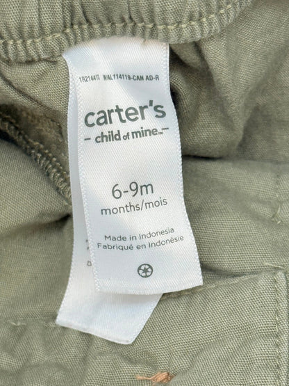 Carter's Child of Mine Olive Cargo Pants 6-9M