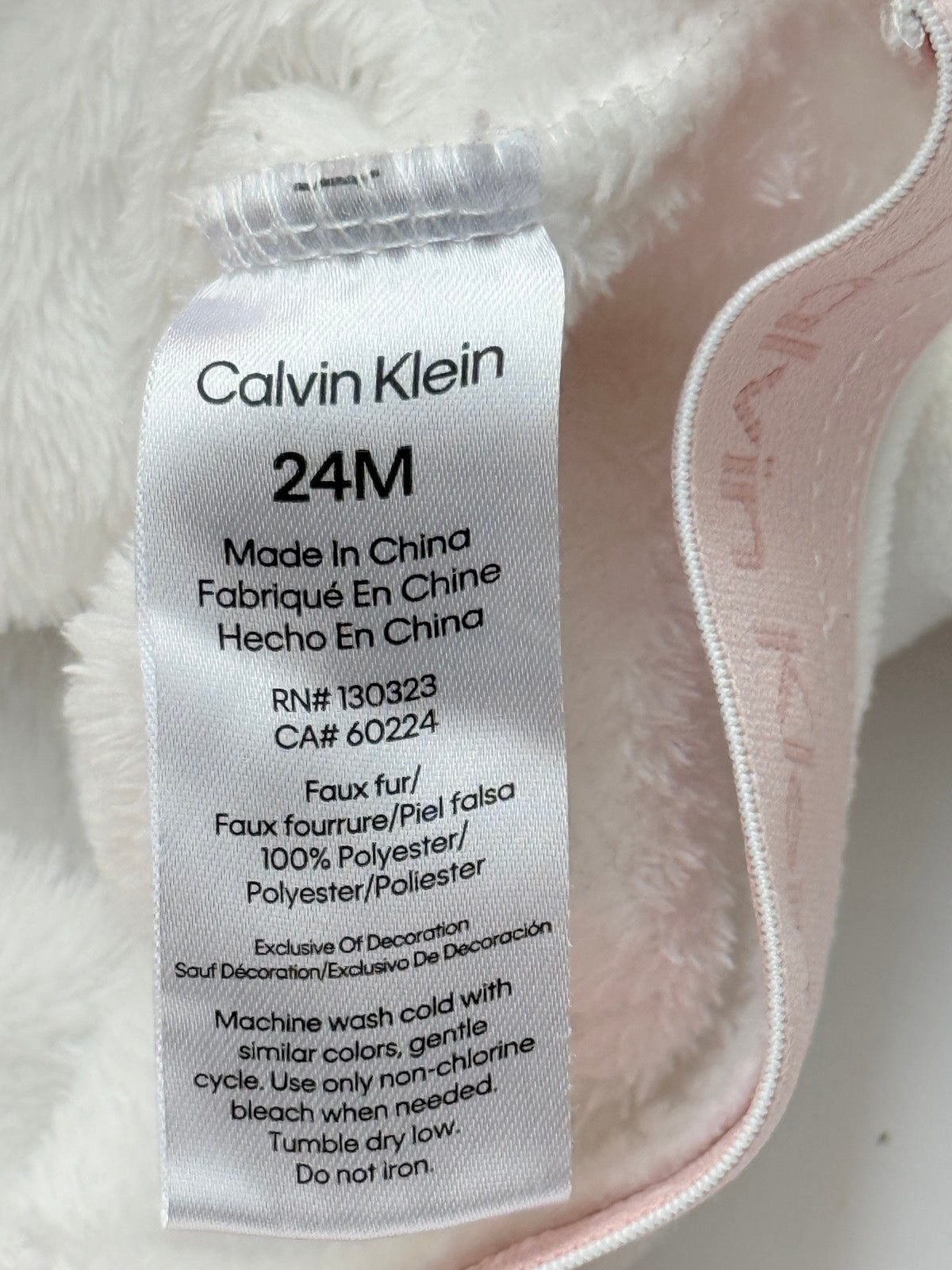 Calvin Klein Faux Fur Hoodie Jogger Set 24M