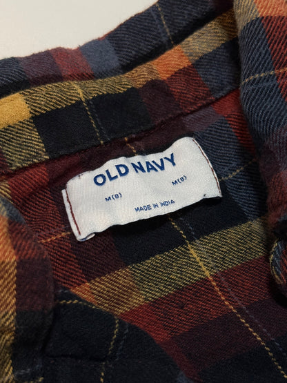 Old Navy Plaid Flannel Shirt Boys M(8)