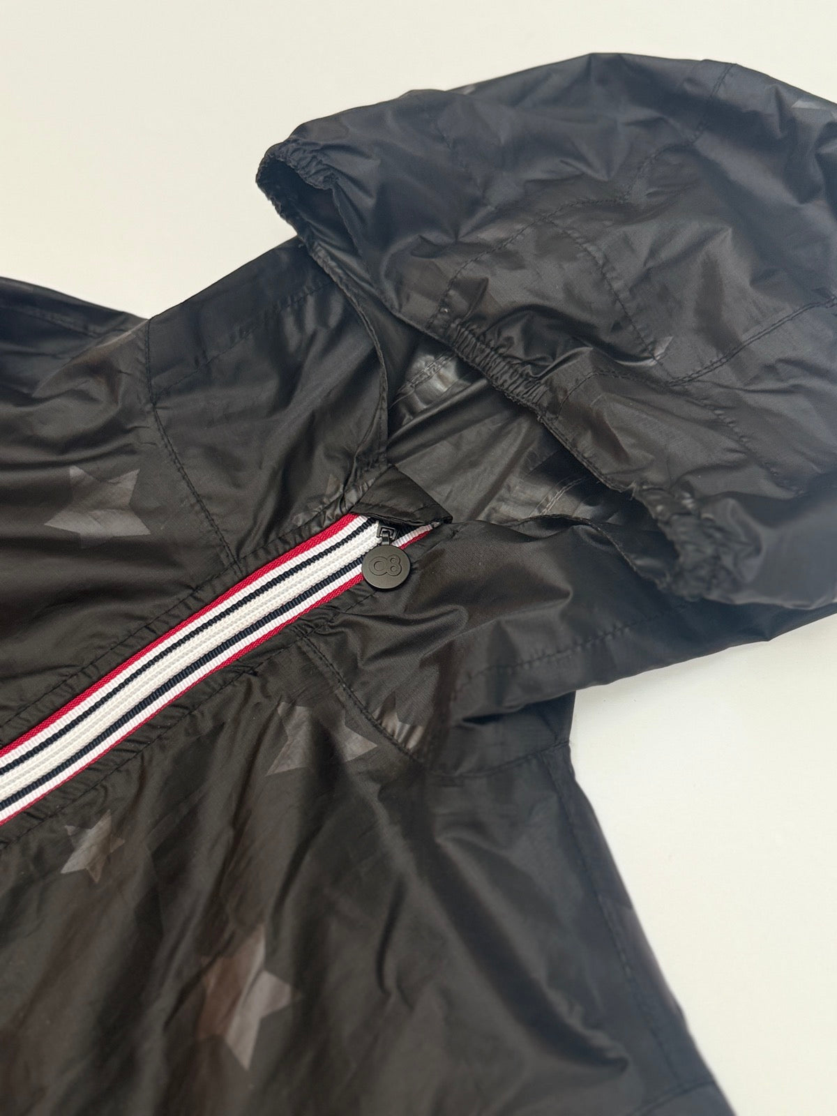 O8 Lifestyle Star Print Packable Rain Jacket 10Y