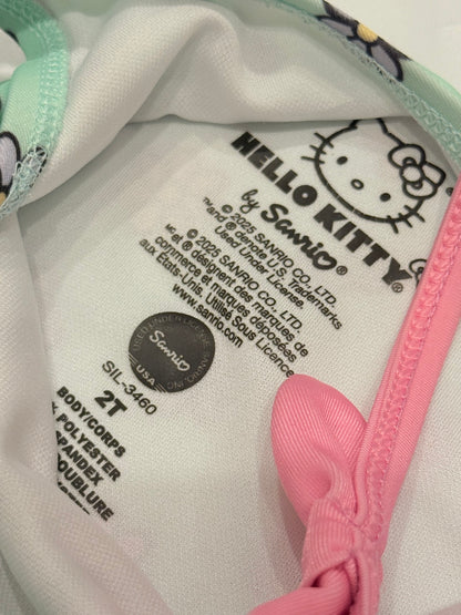 Hello Kitty Mint Floral One-Piece Swimsuit 2T