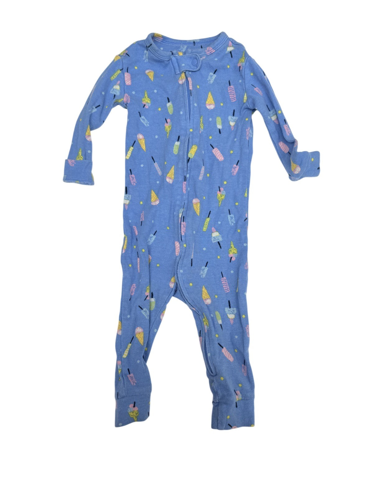 Gap Ice Cream Print Zip Pajamas 6-12M