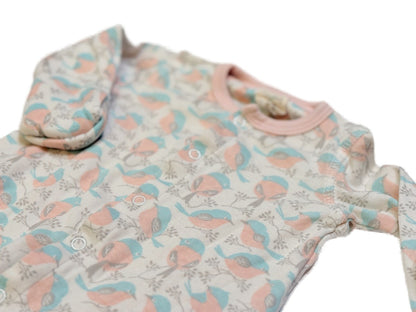 Tiny Twig Bird Print Romper Small 3-6m