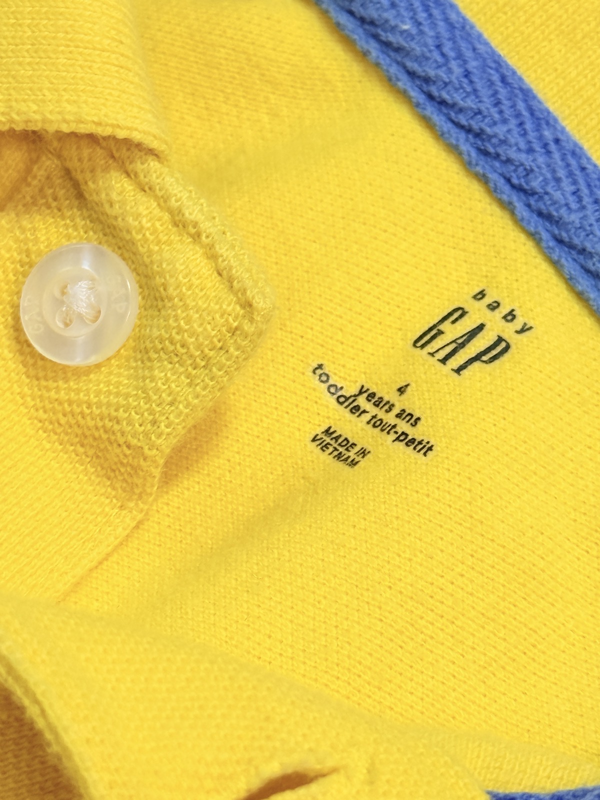 Baby Gap Yellow Polo Shirt 4T