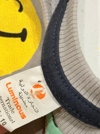 SmileyWorld Gray Smiley Face Sweatshirt Size 8Y