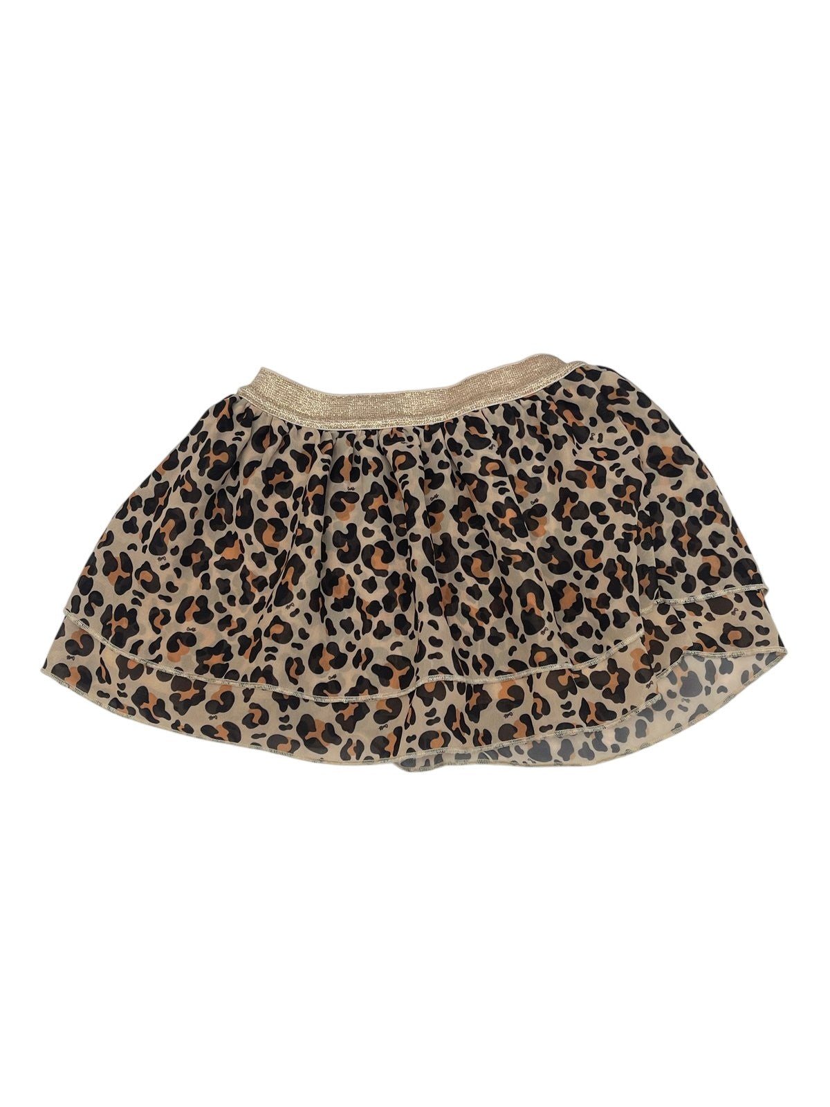 Guess Leopard Print Tiered Skirt 18M