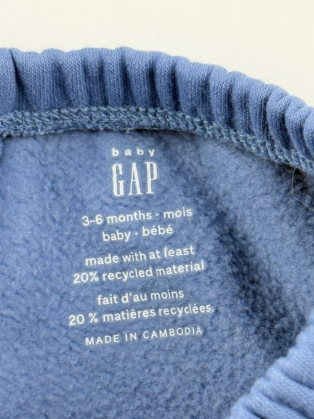 baby Gap Blue Fleece Shorts 3-6M