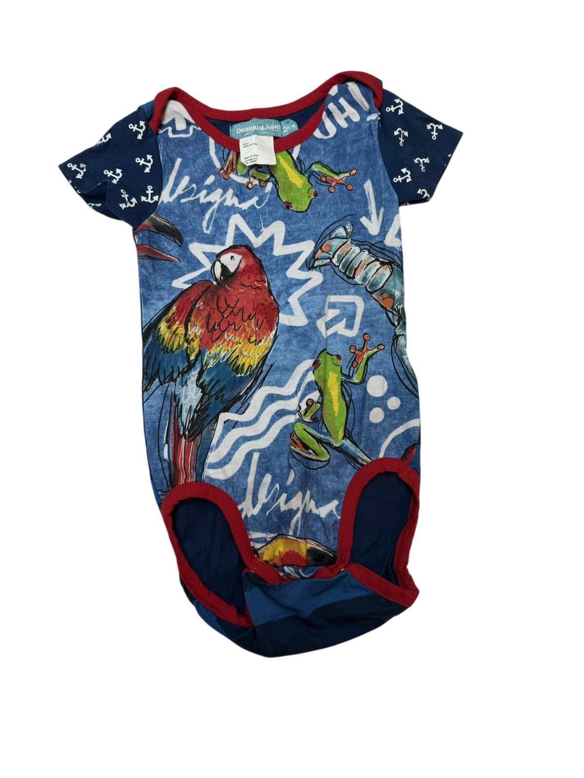 Desigual Baby Tropical Print Bodysuit 24m
