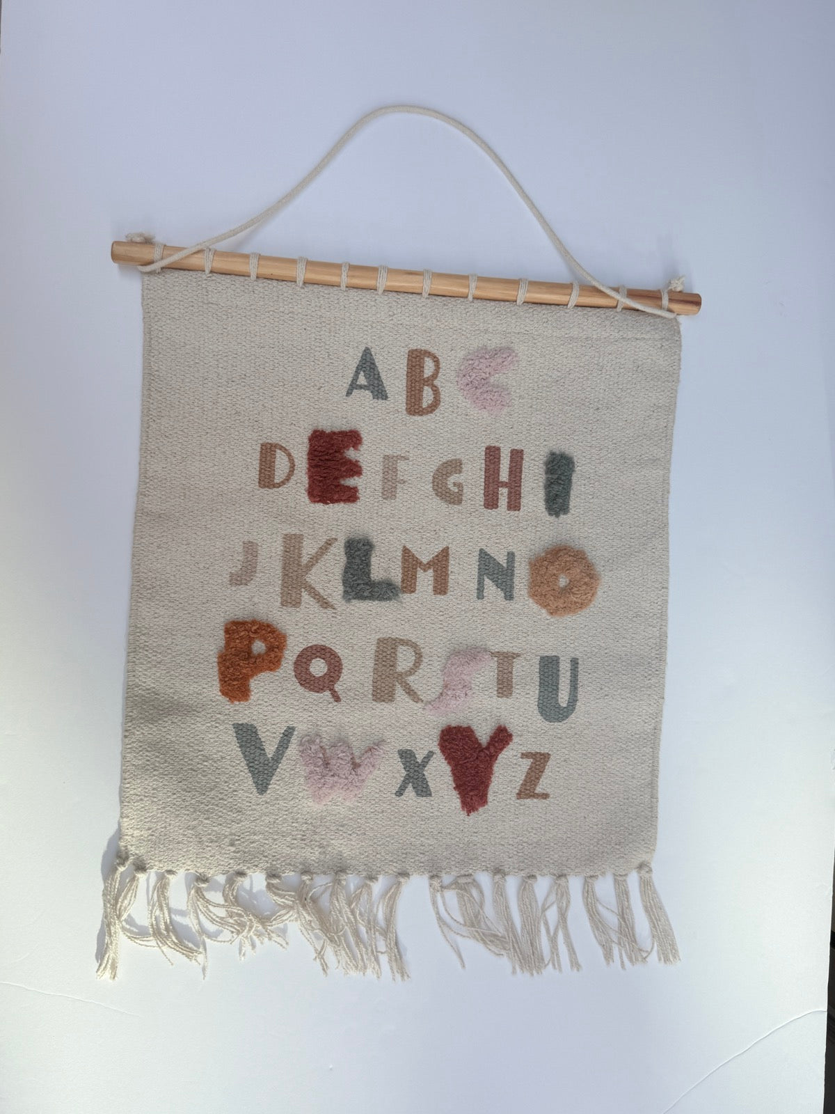 H&M Home Alphabet Woven Wall Hanging Decor