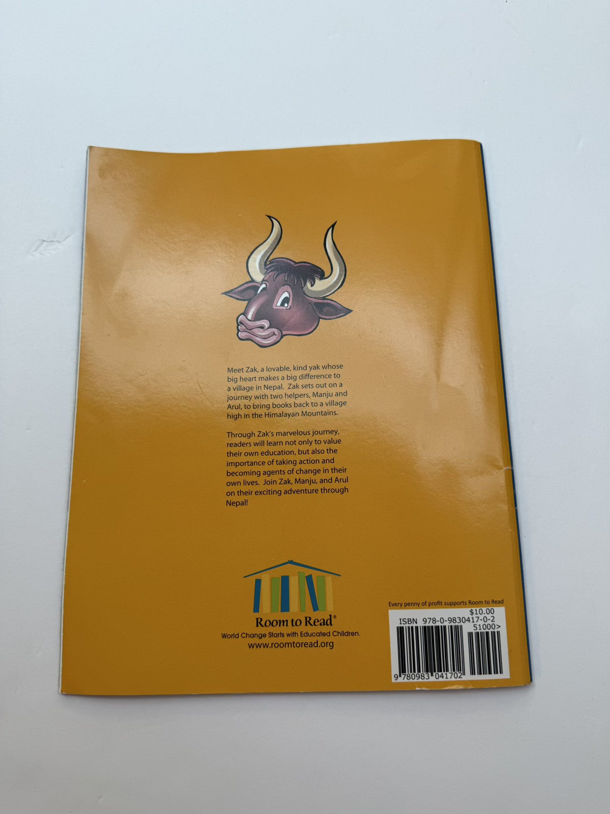 John Wood Zak the Yak With Books on His Back