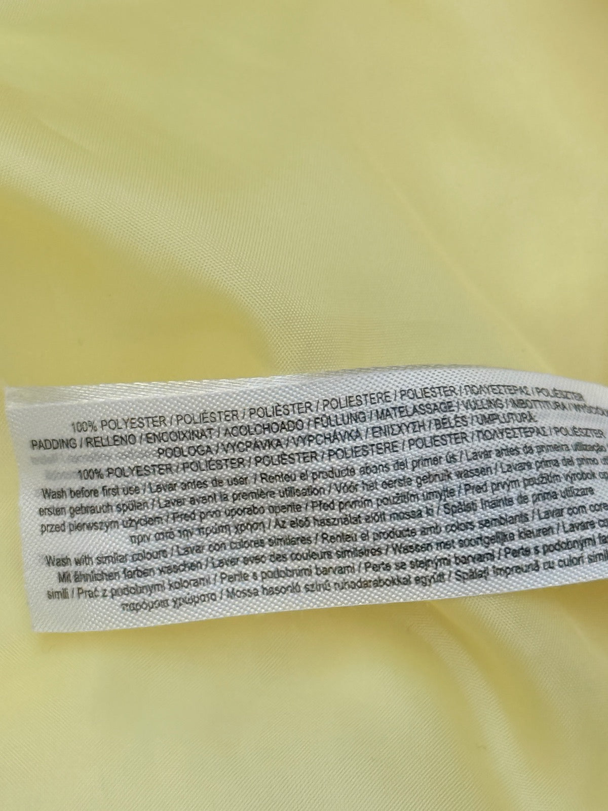 Primark Yellow Puffer Jacket Kids 3T
