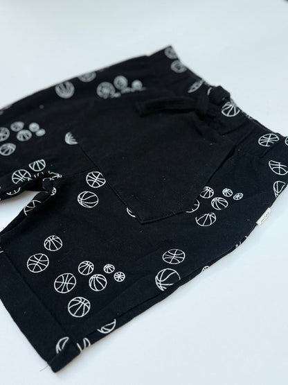 Miles Basketball Print Shorts Size 4