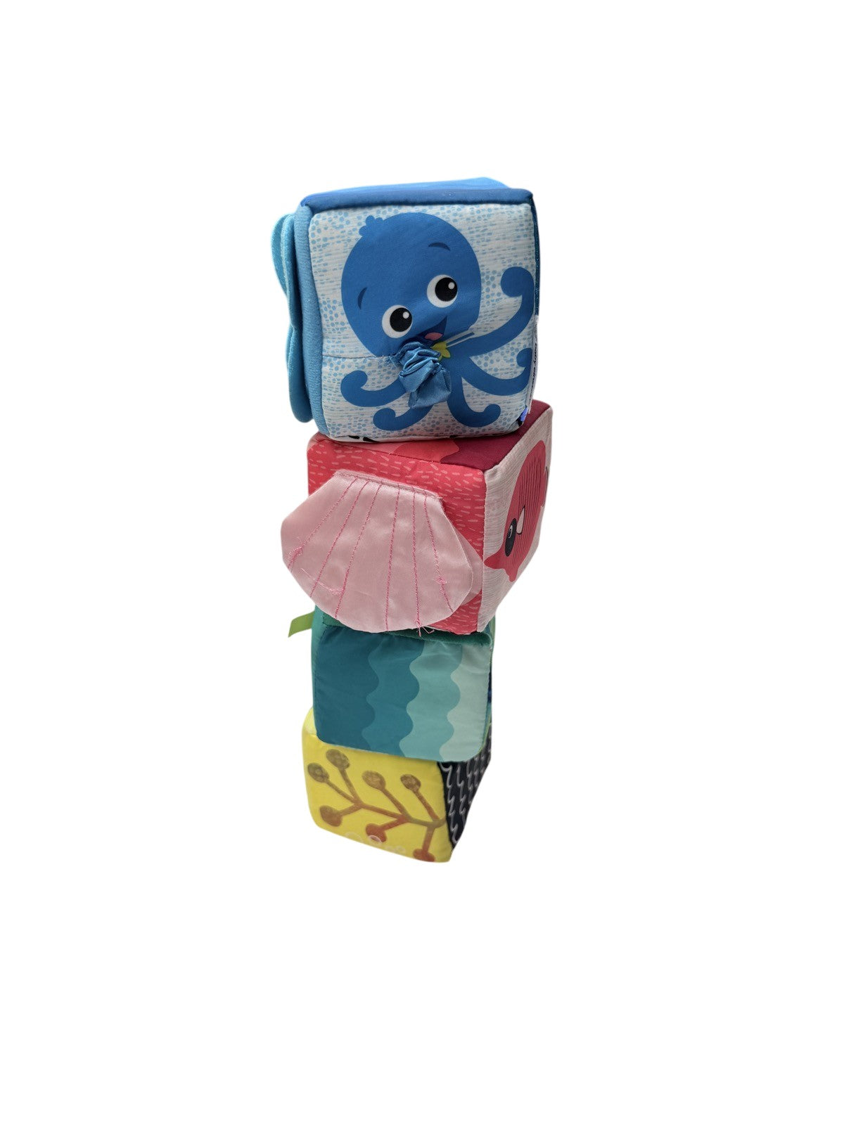 Large Soft Baby Einstein Ocean Explorers Stacking Blocks Toy