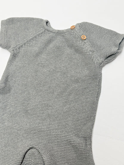 Indaba Gray Knit Romper 6-12 Months