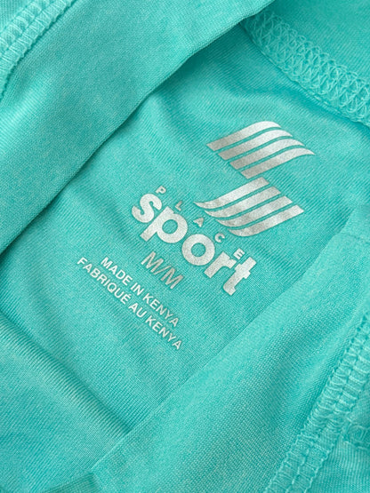 Place Sport Teal Rash Guard Size M 8/9Y