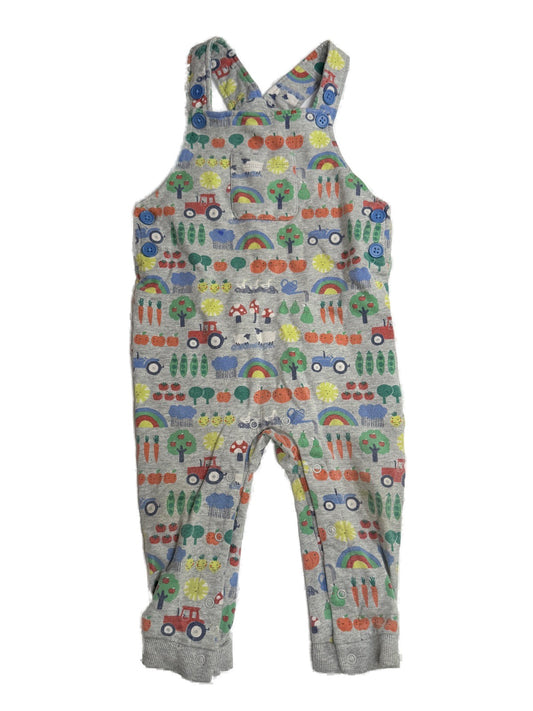 Baby Boden Farm Print Overalls 18-24m
