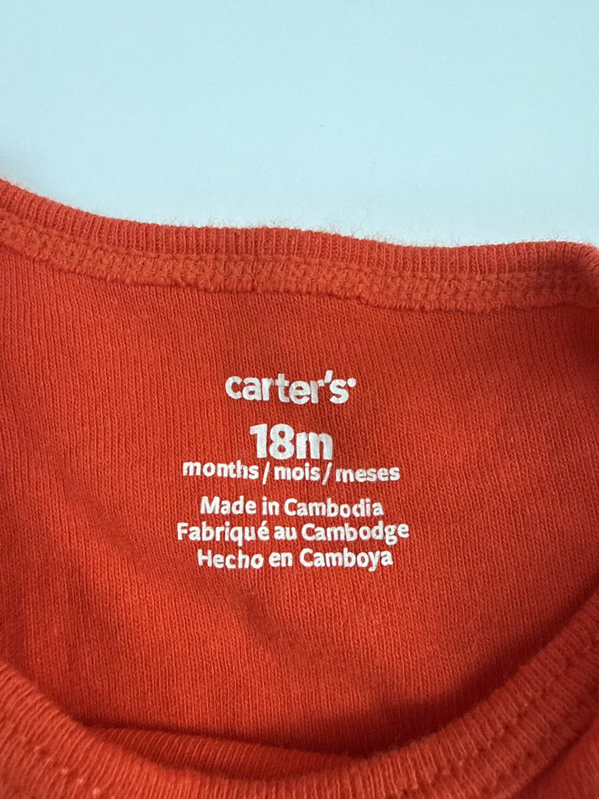 Carter's Red Short Sleeve Bodysuit 18m