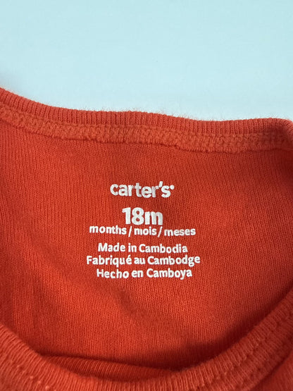Carter's Red Short Sleeve Bodysuit 18m