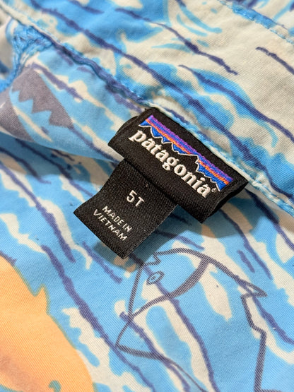 Patagonia Baggies Fish Print Shell Jacket 5T