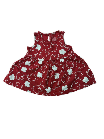 George Baby Maple Leaf Print Dress 3-6M