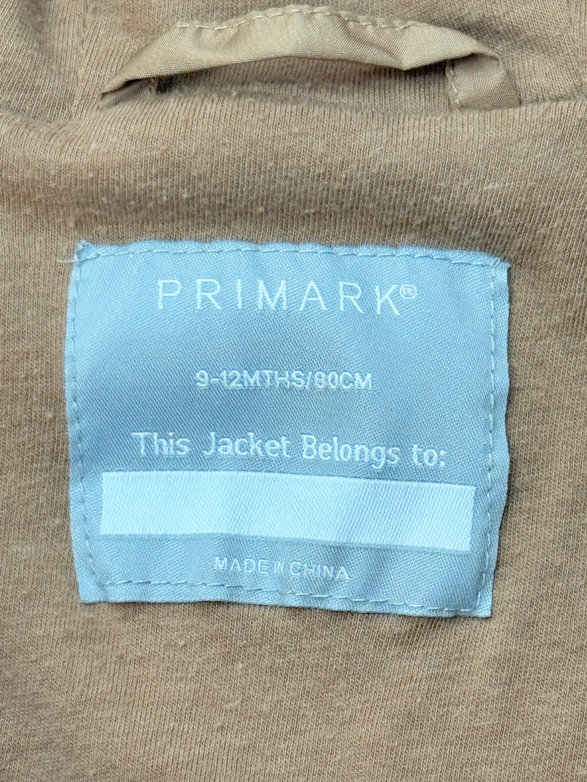 Primark Sherpa Fleece Hooded Jacket 9-12M